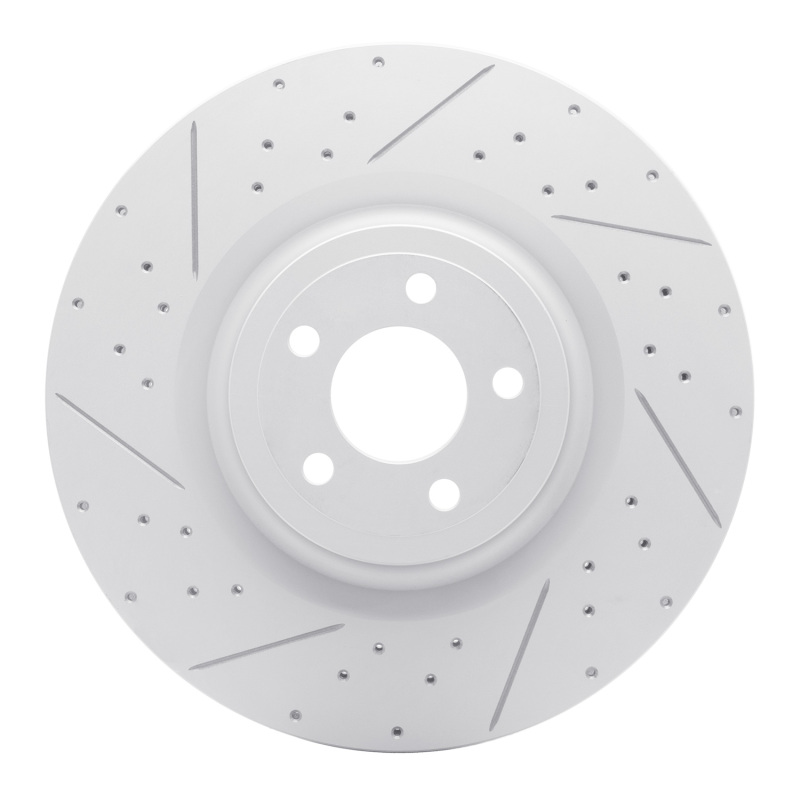 DFC 15-23 Ford Mustang Front Left Drilled & Slotted Geoperformance Rotor