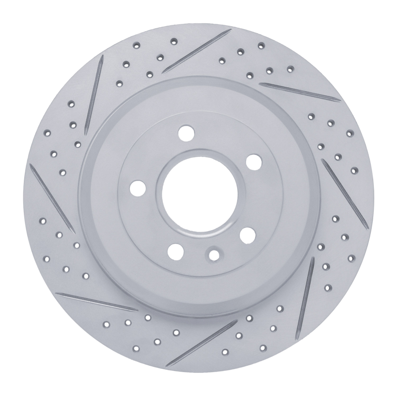 DFC 05-19 Ford Taurus X Rear Left Drilled & Slotted Geoperformance Rotor
