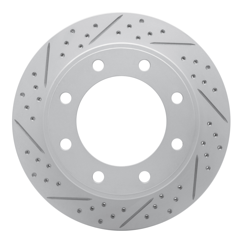DFC 99-05 Ford F-250 4WD (Super Duty) Rear Left Drilled & Slotted Geoperformance Rotor