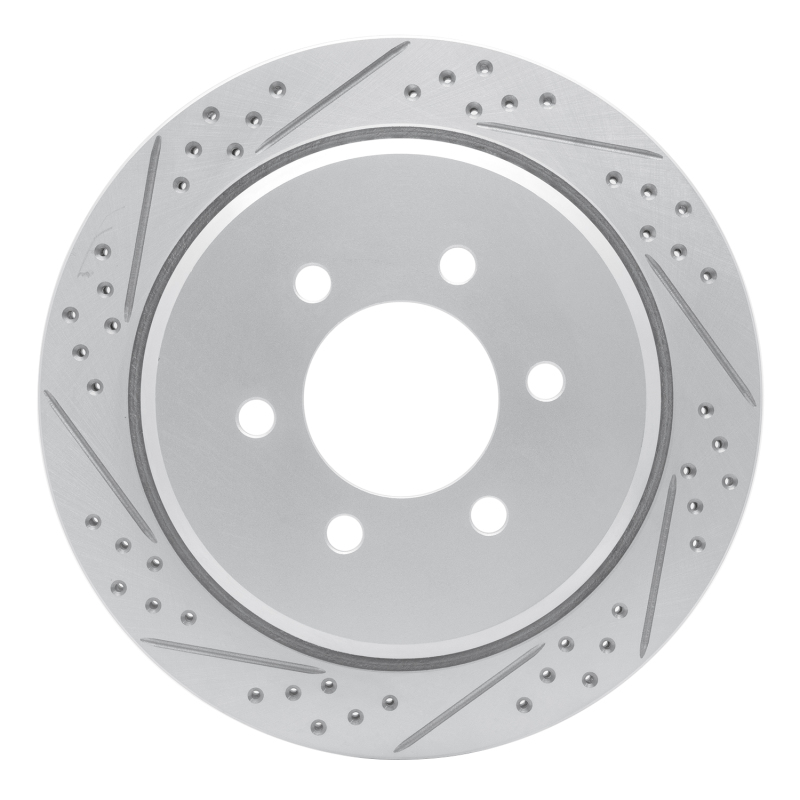 DFC 02-06 Ford Expedition Rear Left Drilled & Slotted Geoperformance Rotor