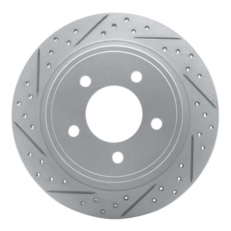 DFC 04-08 Chrysler Pacifica Rear Left Drilled & Slotted Geoperformance Rotor