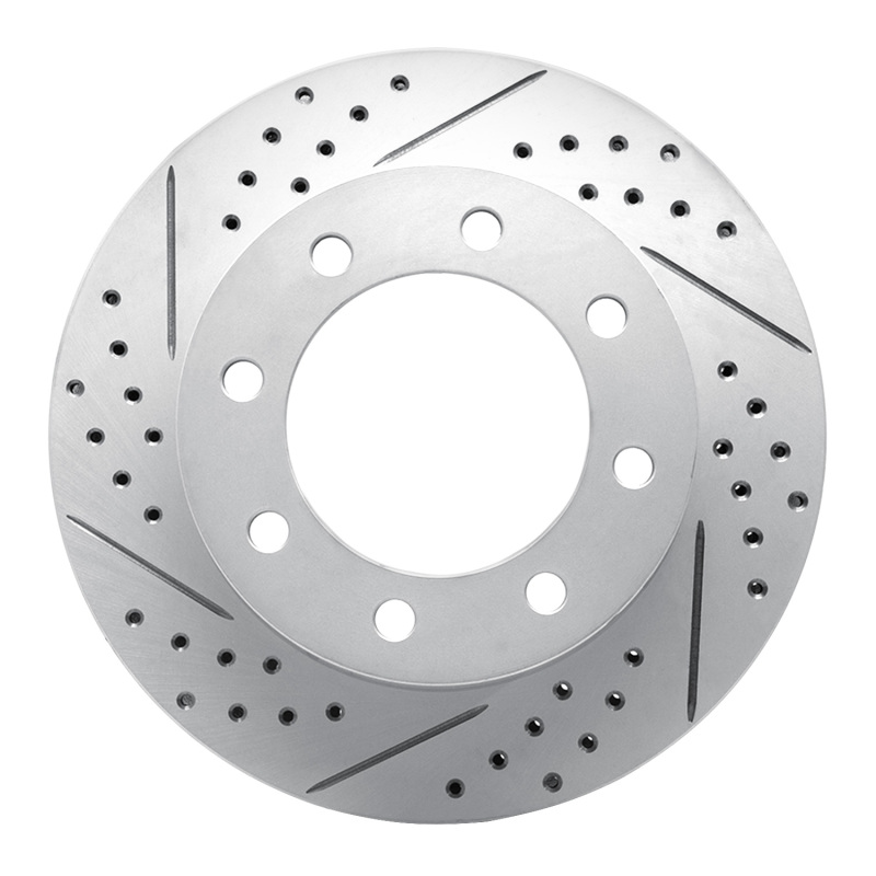 DFC 05-12 Ford F-350 Super Duty 2WD Front Left Drilled & Slotted Geoperformance Rotor
