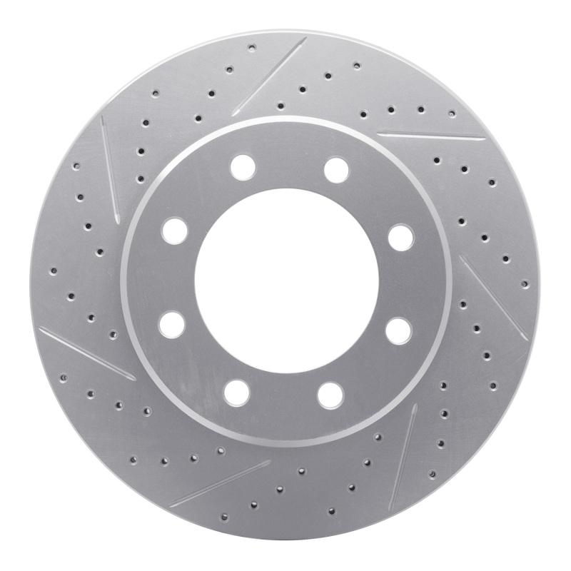 DFC 05-07 Ford F-350 Super Duty 2WD Front Left Drilled & Slotted Geoperformance Rotor