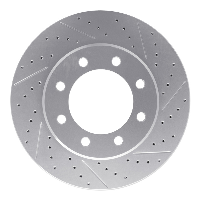 DFC 05-07 Ford F-350 Super Duty 2WD Front Right Drilled & Slotted Geoperformance Rotor