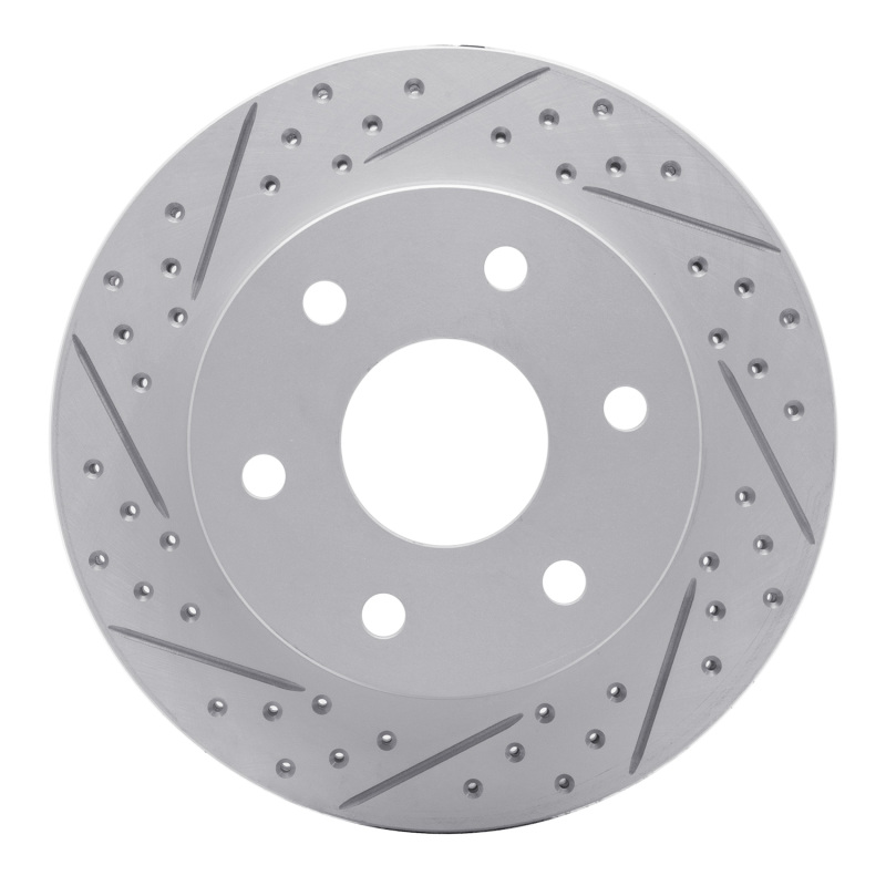 DFC 09-09 Ford F-150 4WD Front Left Drilled & Slotted Geoperformance Rotor