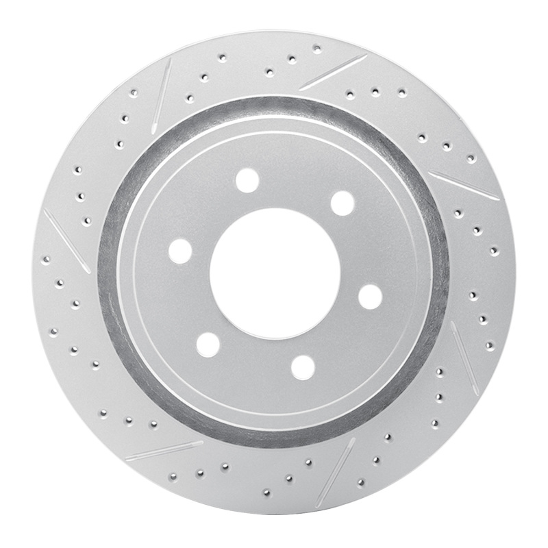 DFC 12-20 Ford F-150 4WD Rear Left Drilled & Slotted Geoperformance Rotor