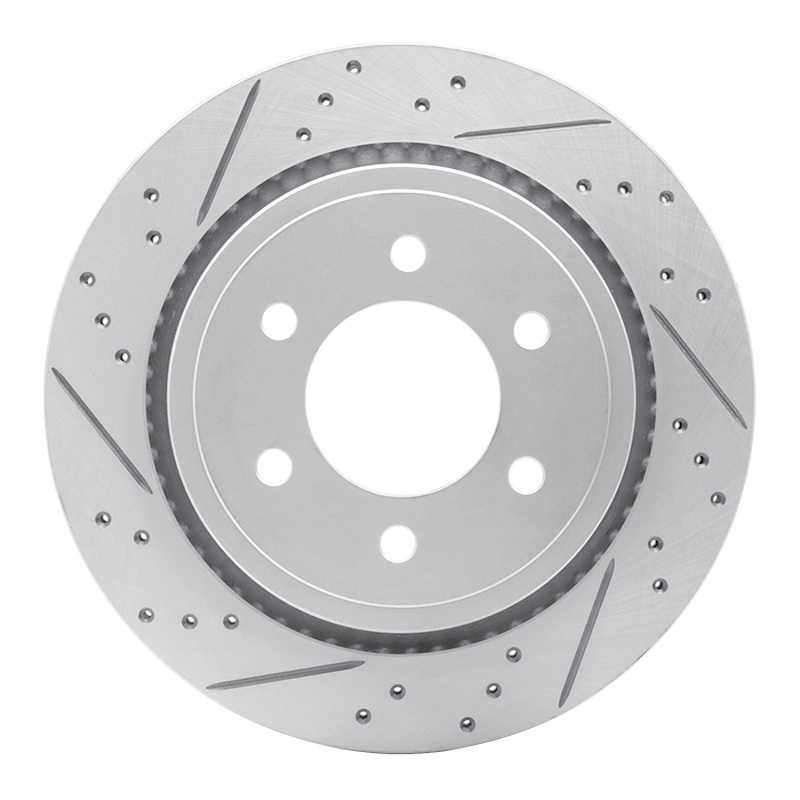 DFC 15-17 Ford F-150 4WD Rear Left Drilled & Slotted Geoperformance Rotor