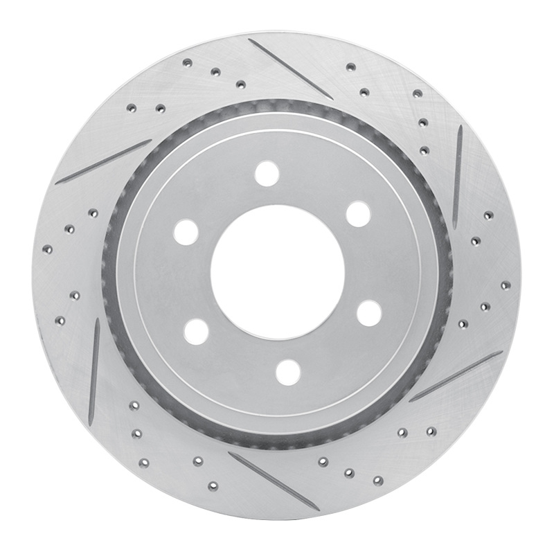 DFC 15-17 Ford F-150 4WD Rear Right Drilled & Slotted Geoperformance Rotor
