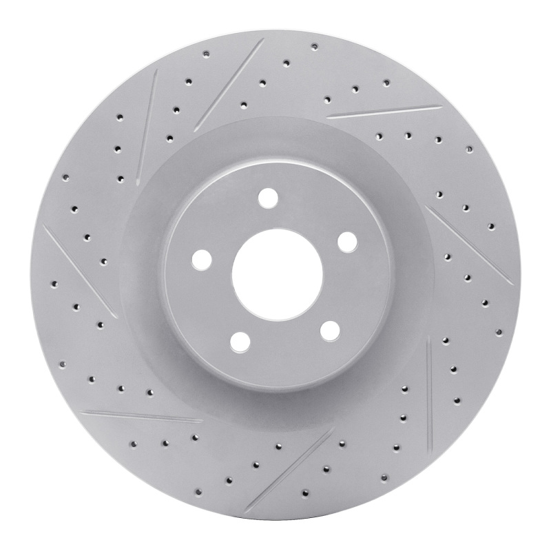 DFC 16-18 Ford Focus Front Left Drilled & Slotted Geoperformance Rotor