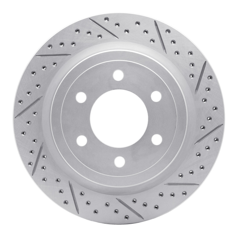 DFC 18-21 Ford Expedition Rear Right Drilled & Slotted Geoperformance Rotor