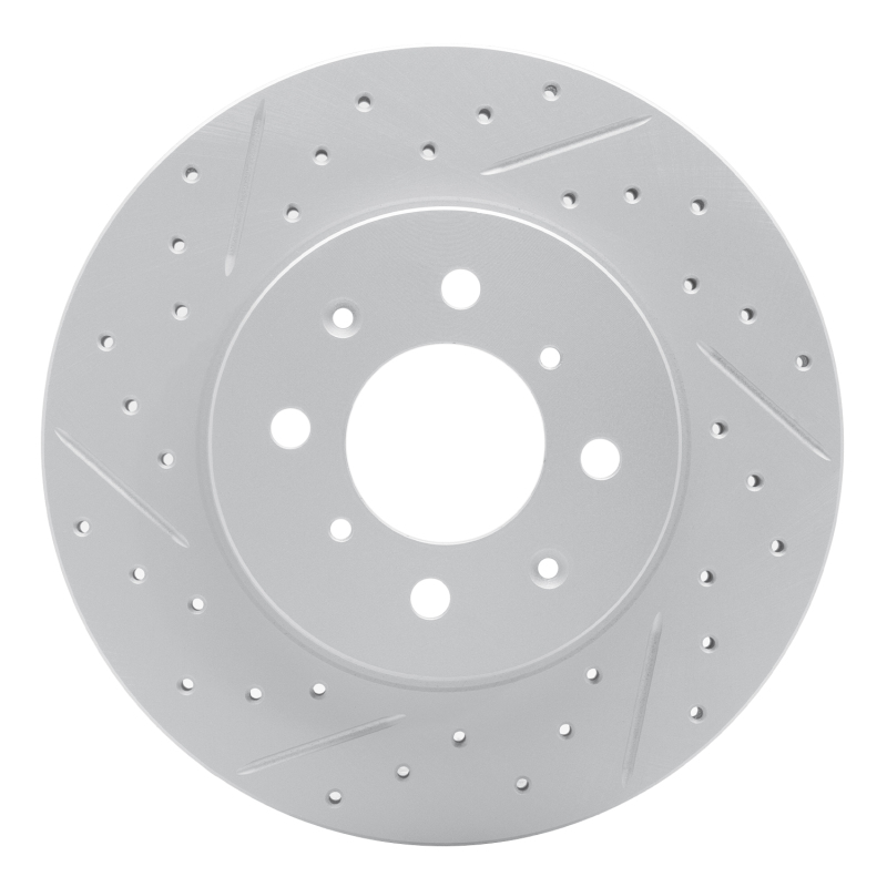 DFC 18-22 Ford Ecosport Front Left Drilled & Slotted Geoperformance Rotor