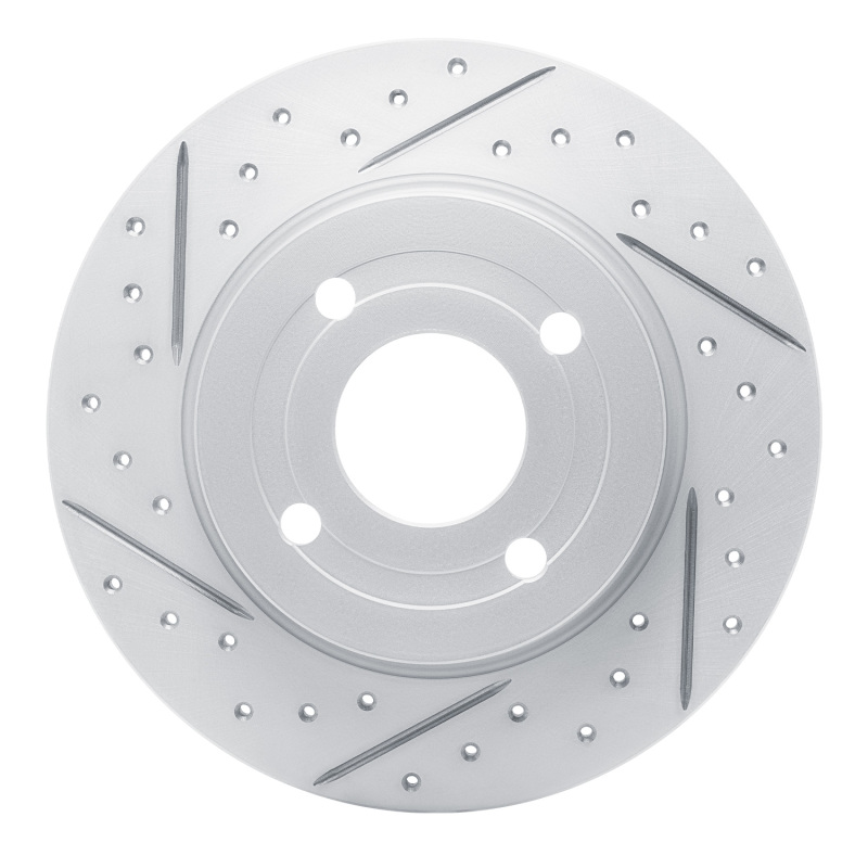 DFC 18-22 Ford Ecosport Rear Left Drilled & Slotted Geoperformance Rotor