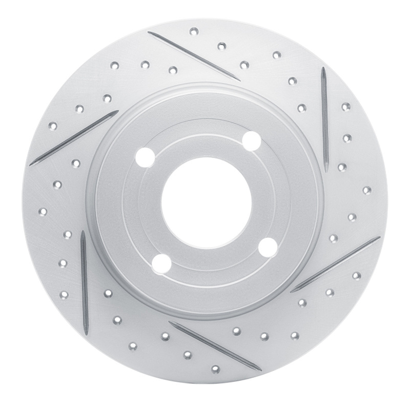 DFC 18-22 Ford Ecosport Rear Right Drilled & Slotted Geoperformance Rotor