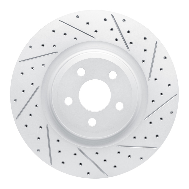 DFC 19-24 Ford Edge Front Right Drilled & Slotted Geoperformance Rotor