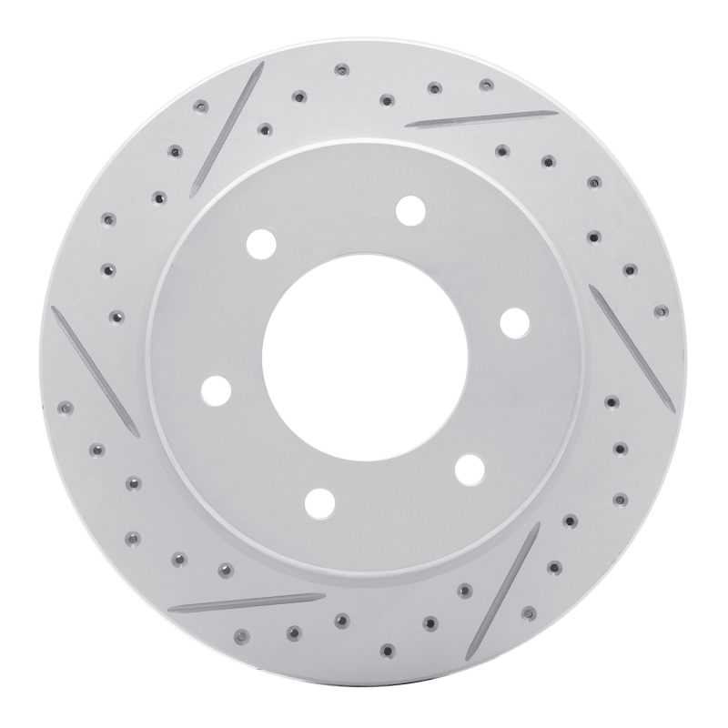 DFC 19-25 Ford Bronco Rear Left Drilled & Slotted Geoperformance Rotor