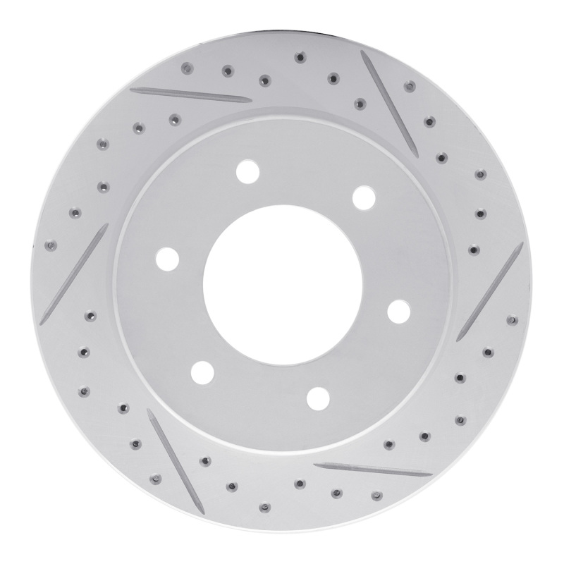 DFC 19-25 Ford Bronco Rear Right Drilled & Slotted Geoperformance Rotor