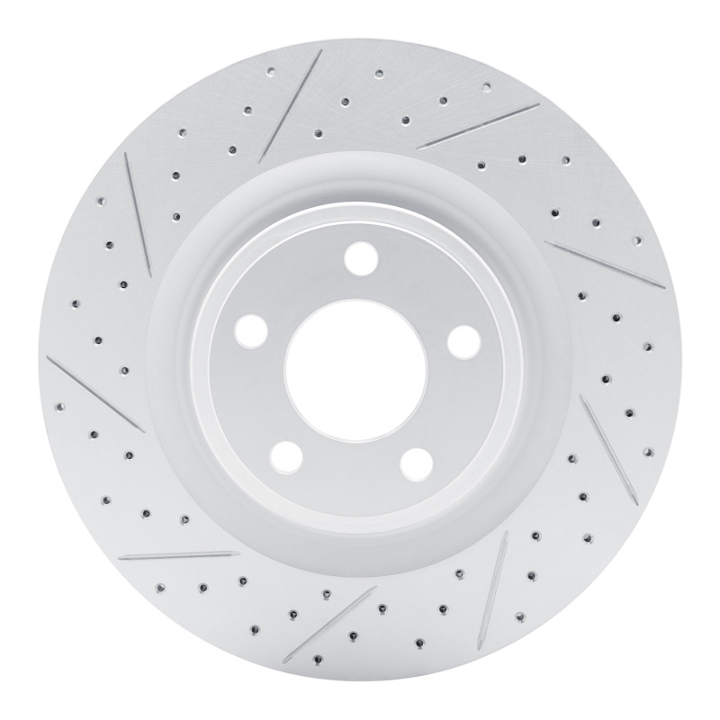 DFC 20-26 Ford Explorer Front Left Drilled & Slotted Geoperformance Rotor