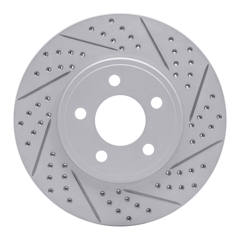 DFC 03-11 Ford Crown Victoria Front Right Drilled & Slotted Geoperformance Rotor