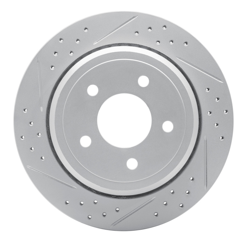 DFC 03-11 Ford Crown Victoria Rear Left Drilled & Slotted Geoperformance Rotor