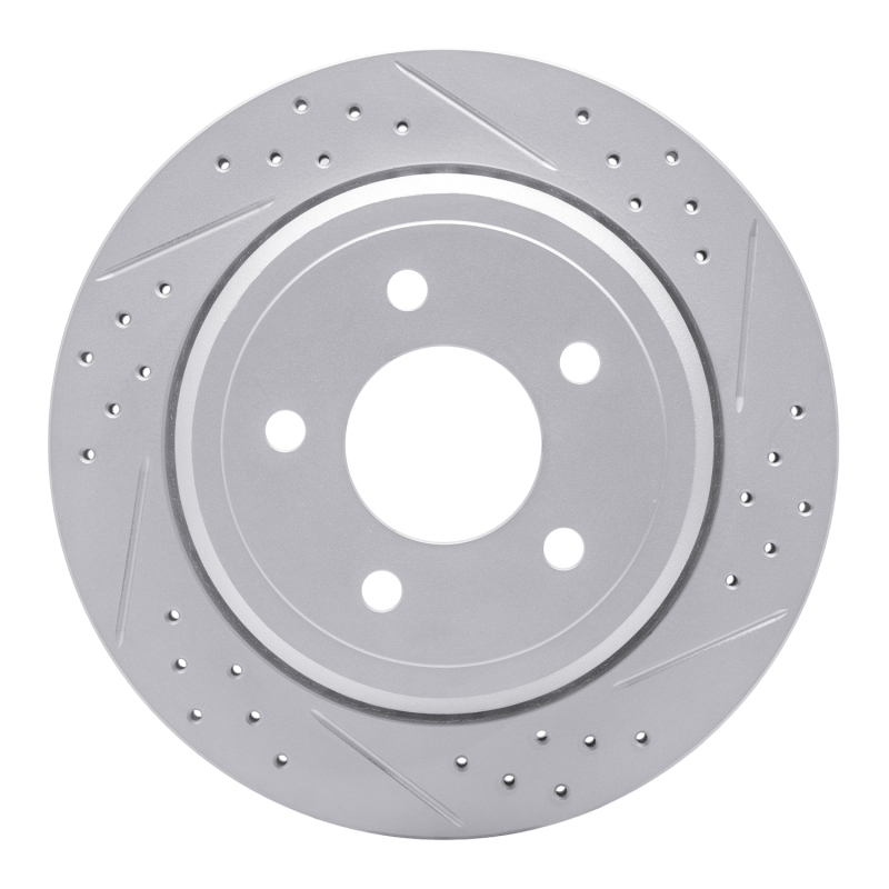 DFC 03-11 Ford Crown Victoria Rear Right Drilled & Slotted Geoperformance Rotor