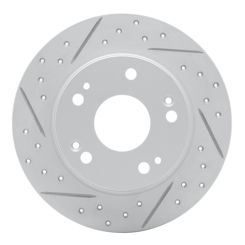 DFC 03-08 Acura Tsx Rear Left Drilled & Slotted Geoperformance Rotor