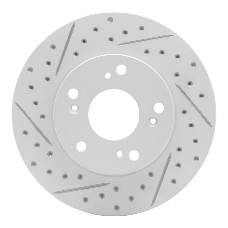 DFC 02-15 Acura Rsx Front Left Drilled & Slotted Geoperformance Rotor