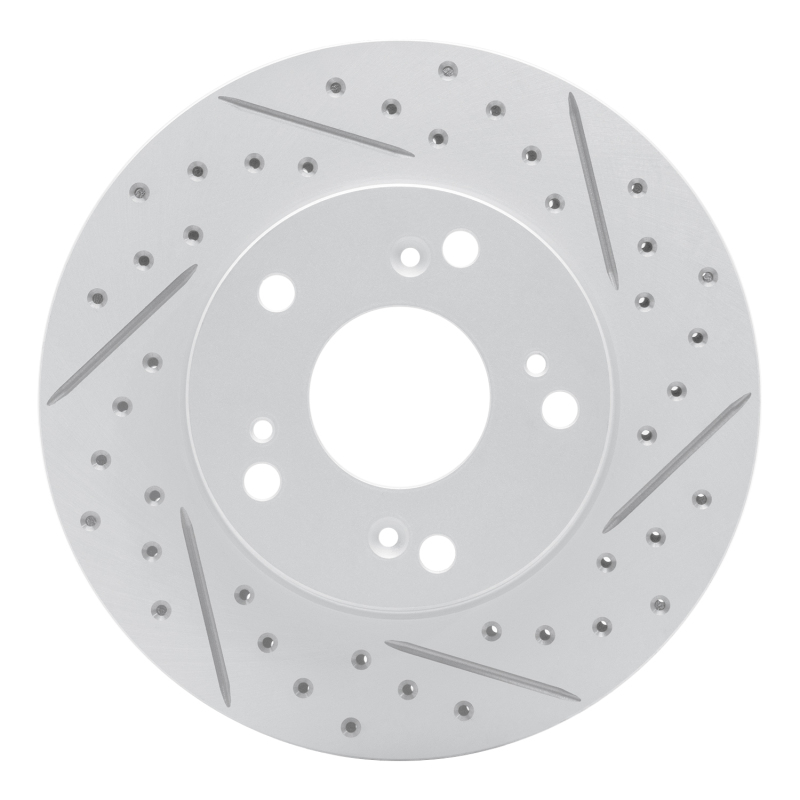 DFC 02-15 Acura Rsx Front Right Drilled & Slotted Geoperformance Rotor