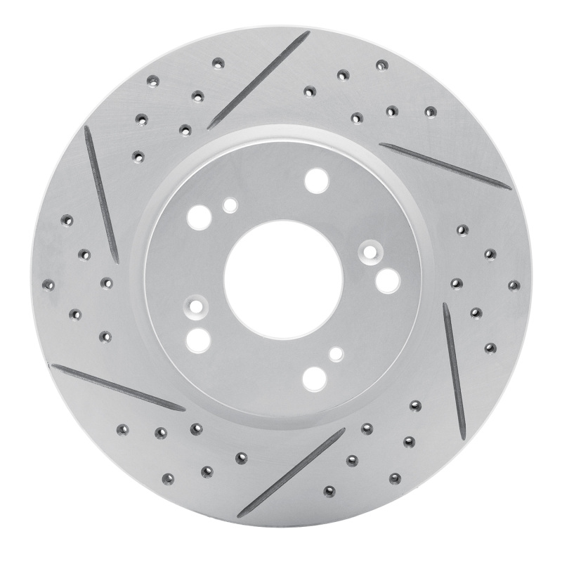 DFC 03-17 Acura Ilx Front Left Drilled & Slotted Geoperformance Rotor