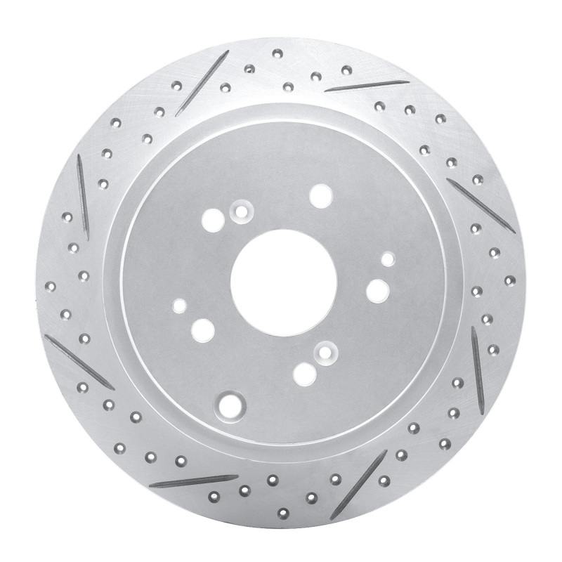 DFC 01-08 Acura Mdx Rear Left Drilled & Slotted Geoperformance Rotor