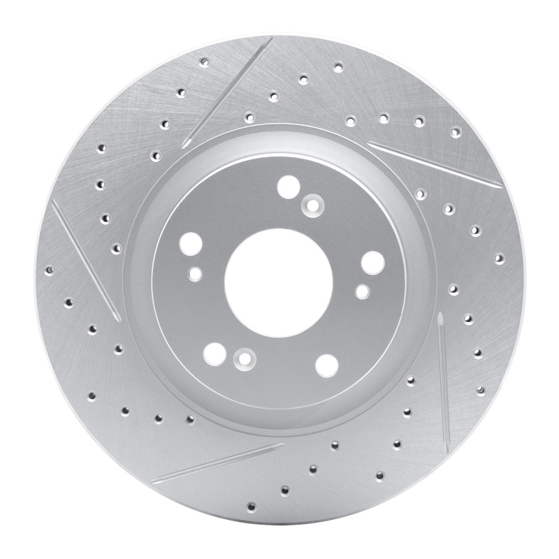 DFC 02-15 Acura Rsx Front Left Drilled & Slotted Geoperformance Rotor