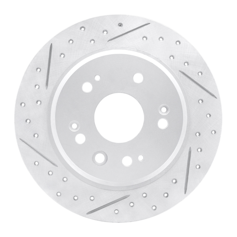 DFC 02-04 Honda Cr-V Rear Left Drilled & Slotted Geoperformance Rotor
