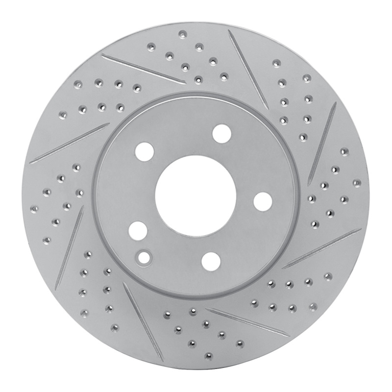 DFC 03-09 Mercedes-Benz E350 Front Right Drilled & Slotted Geoperformance Rotor