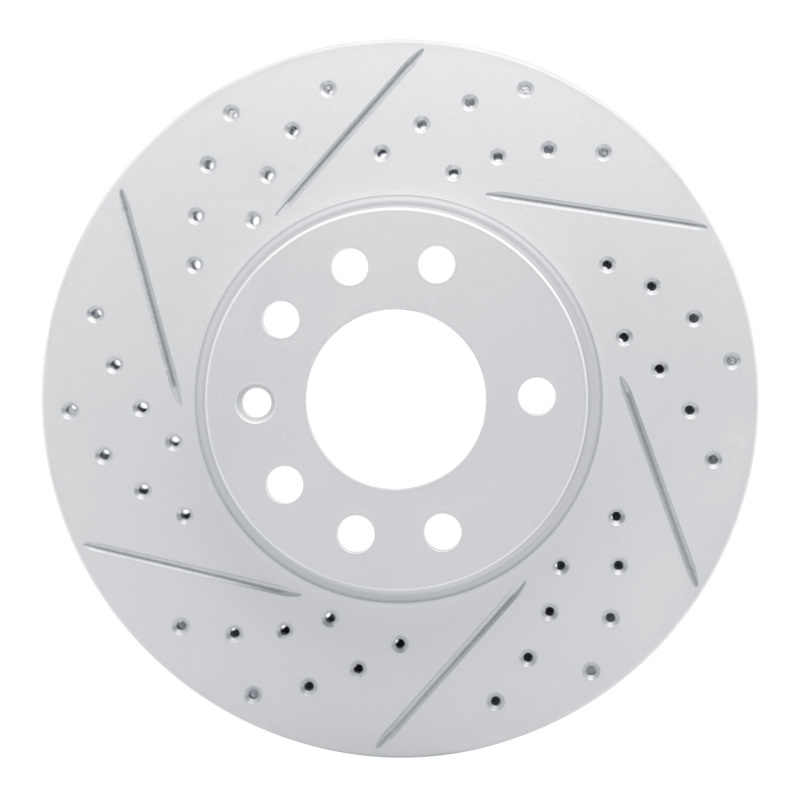 DFC 03-11 Cadillac Bls (Mexico) Front Left Drilled & Slotted Geoperformance Rotor