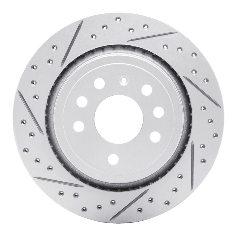 DFC 03-11 Cadillac Bls (Mexico) Rear Left Drilled & Slotted Geoperformance Rotor