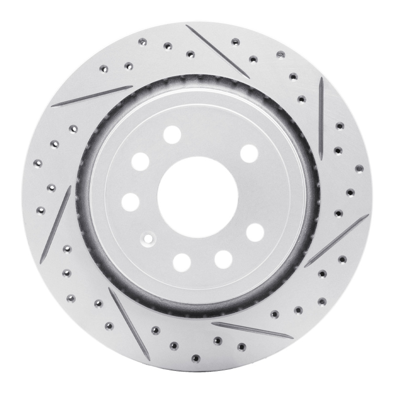 DFC 03-11 Cadillac Bls (Mexico) Rear Right Drilled & Slotted Geoperformance Rotor