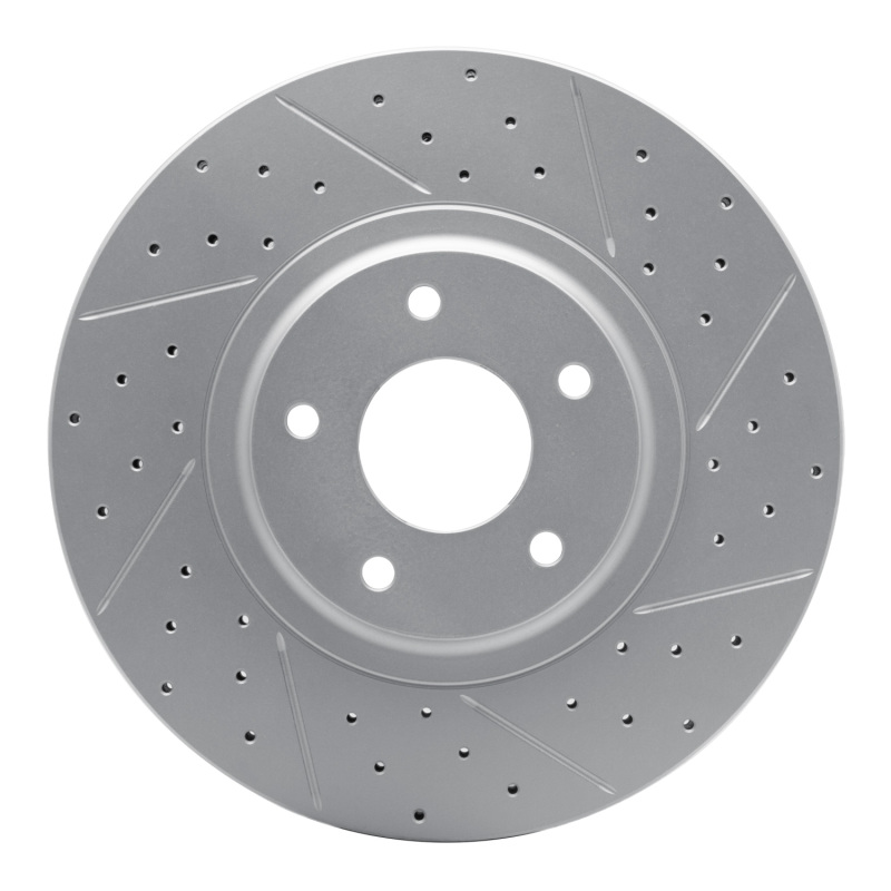 DFC 03-05 Nissan Murano Front Right Drilled & Slotted Geoperformance Rotor