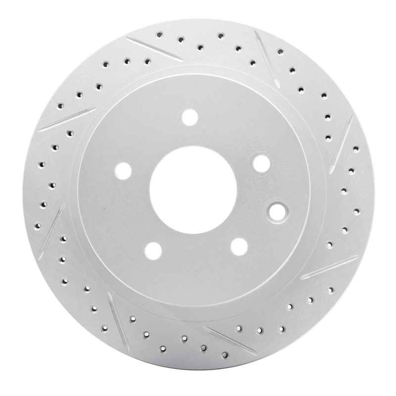 DFC 02-25 Infiniti G35 Rear Right Drilled & Slotted Geoperformance Rotor