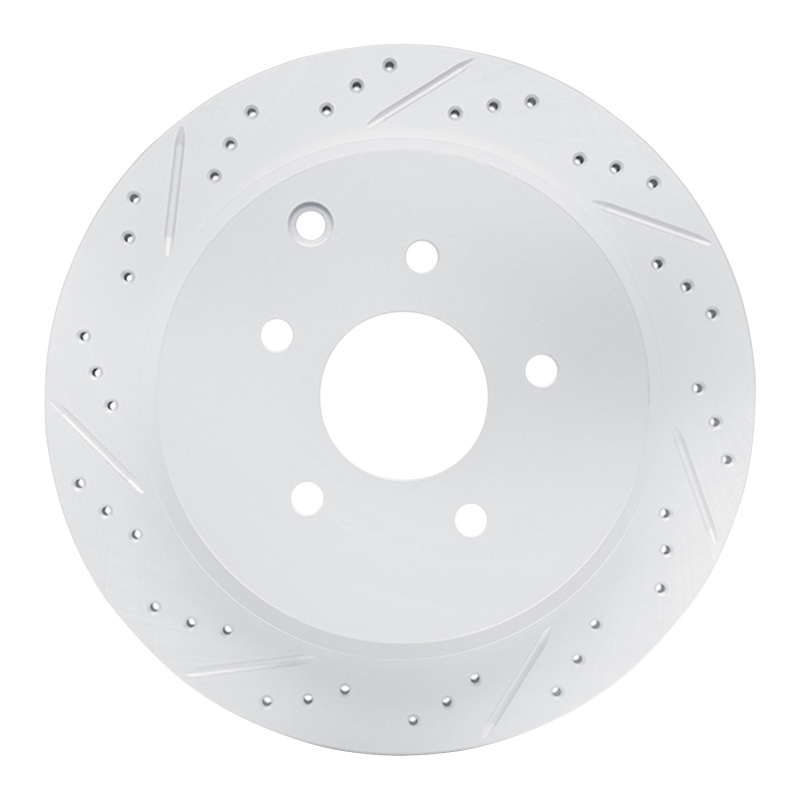 DFC 03-24 Infiniti Jx35 Rear Left Drilled & Slotted Geoperformance Rotor