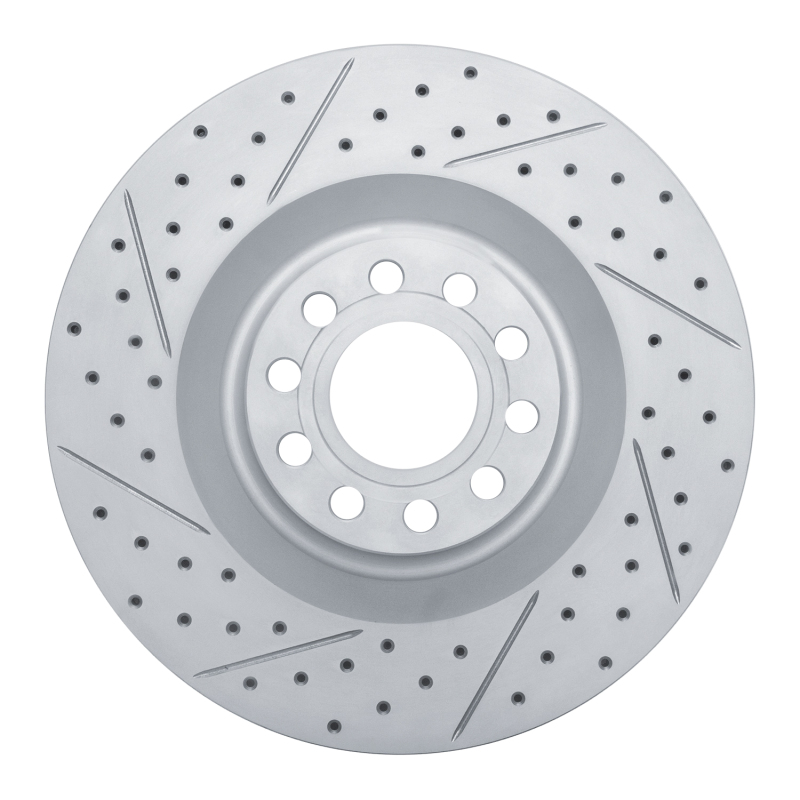 DFC 01-03 Audi S8 Front Left Drilled & Slotted Geoperformance Rotor