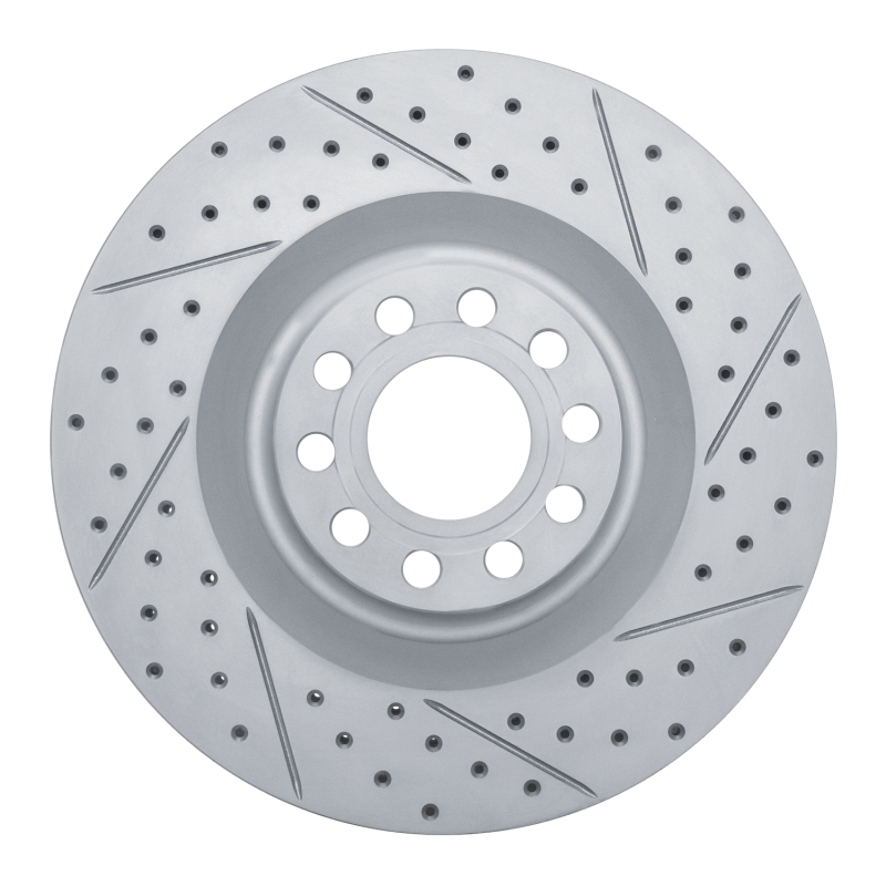 DFC 01-03 Audi S8 Front Right Drilled & Slotted Geoperformance Rotor