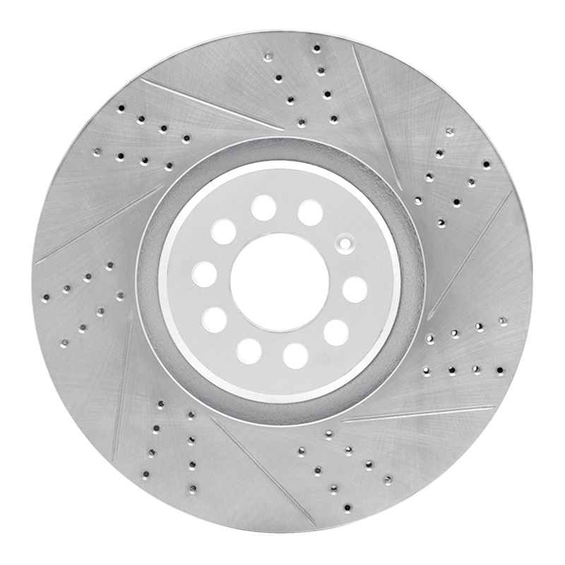 DFC 04-06 Audi Tt Quattro Right Front Drilled & Slotted Geoperformance Rotor
