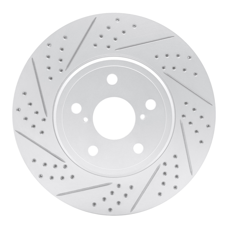 DFC 01-06 Lexus Ls430 Front Left Drilled & Slotted Geoperformance Rotor