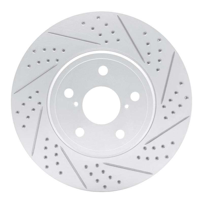 DFC 01-06 Lexus Ls430 Front Right Drilled & Slotted Geoperformance Rotor