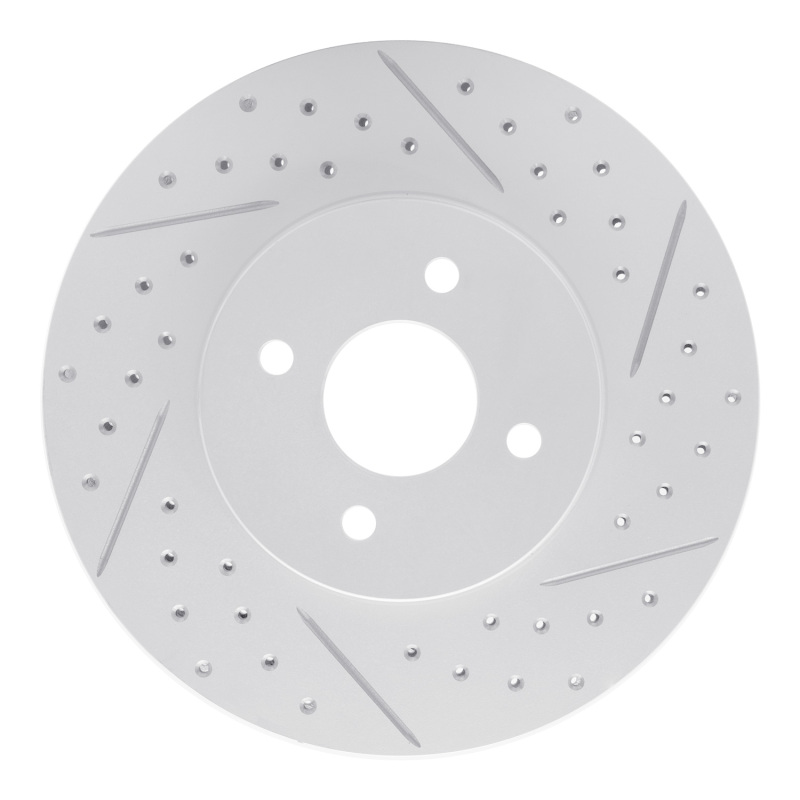 DFC 02-04 Ford Focus Front Right Drilled & Slotted Geoperformance Rotor