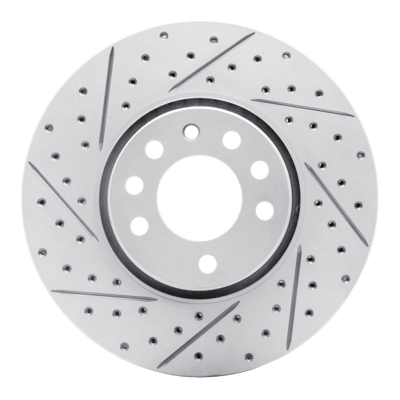 DFC 03-11 Cadillac Bls (Mexico) Front Left Drilled & Slotted Geoperformance Rotor