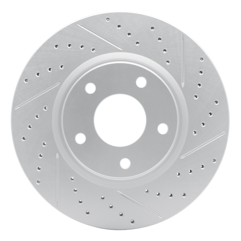 DFC 03-05 Infiniti G35 Front Right Drilled & Slotted Geoperformance Rotor