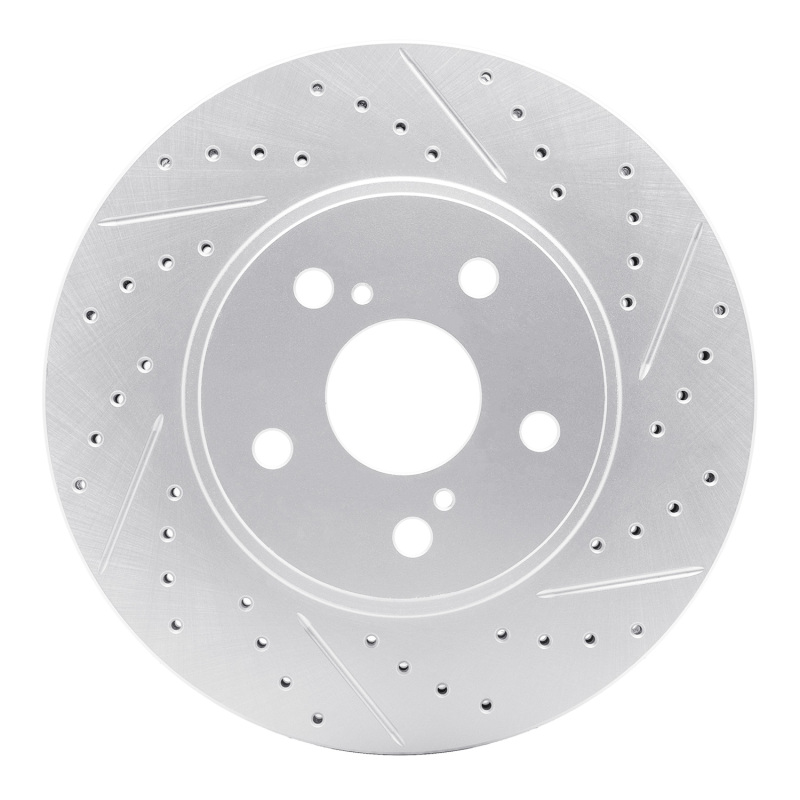DFC 02-15 Lexus Is250 Front Right Drilled & Slotted Geoperformance Rotor
