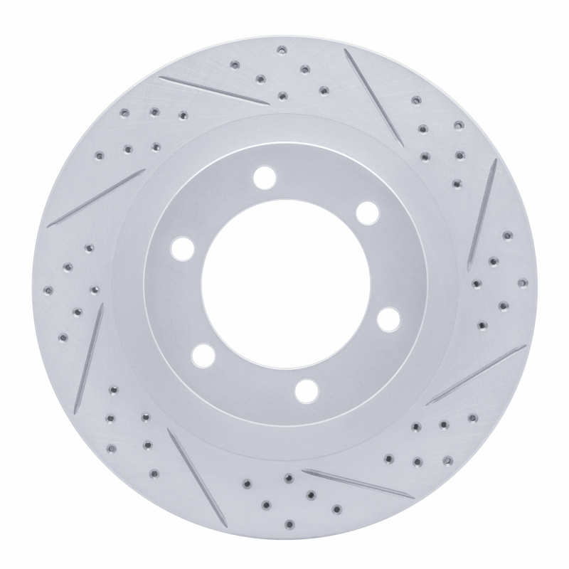 DFC 03-09 Lexus Gx470 Front Right Drilled & Slotted Geoperformance Rotor