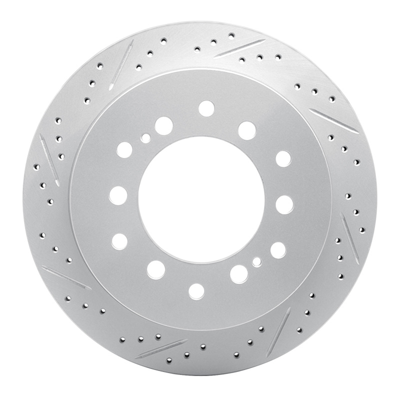 DFC 01-09 Lexus Gx470 Rear Left Drilled & Slotted Geoperformance Rotor