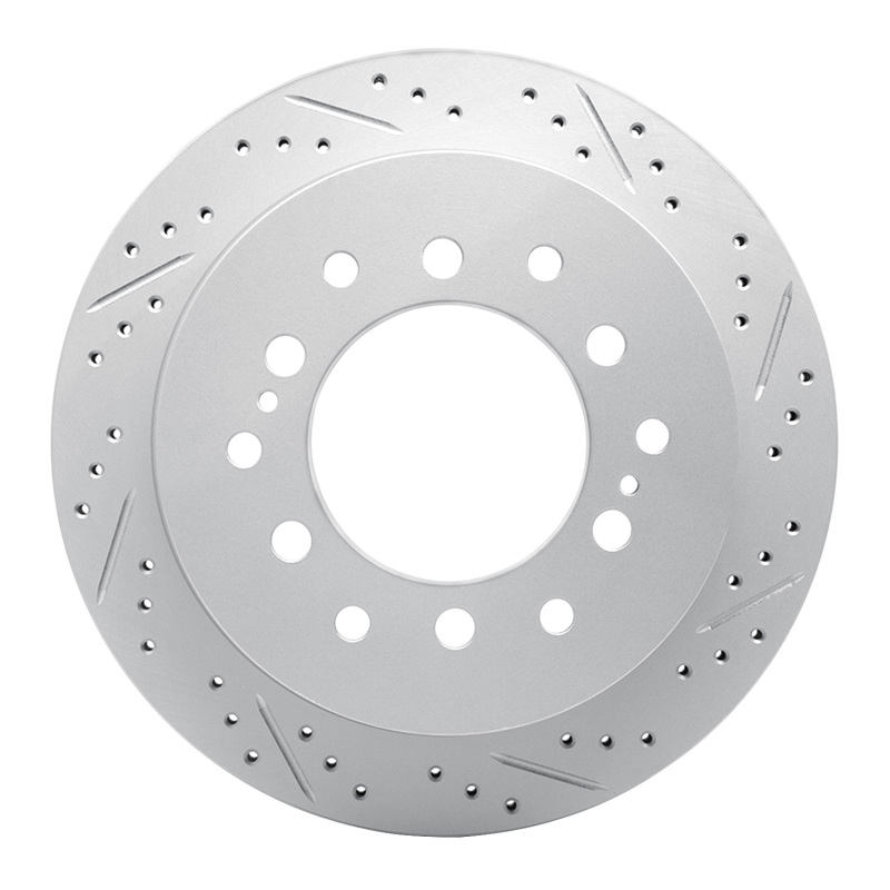 DFC 01-09 Lexus Gx470 Rear Right Drilled & Slotted Geoperformance Rotor